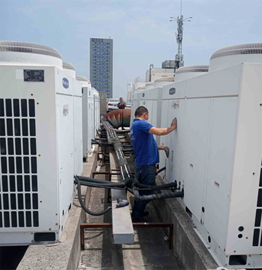 金牛中央空调制热和不制冷系统维修方法